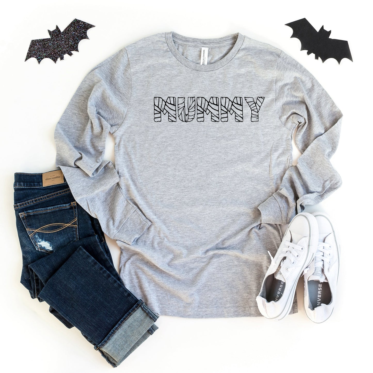 Mummy Halloween | Long Sleeve Crew Neck