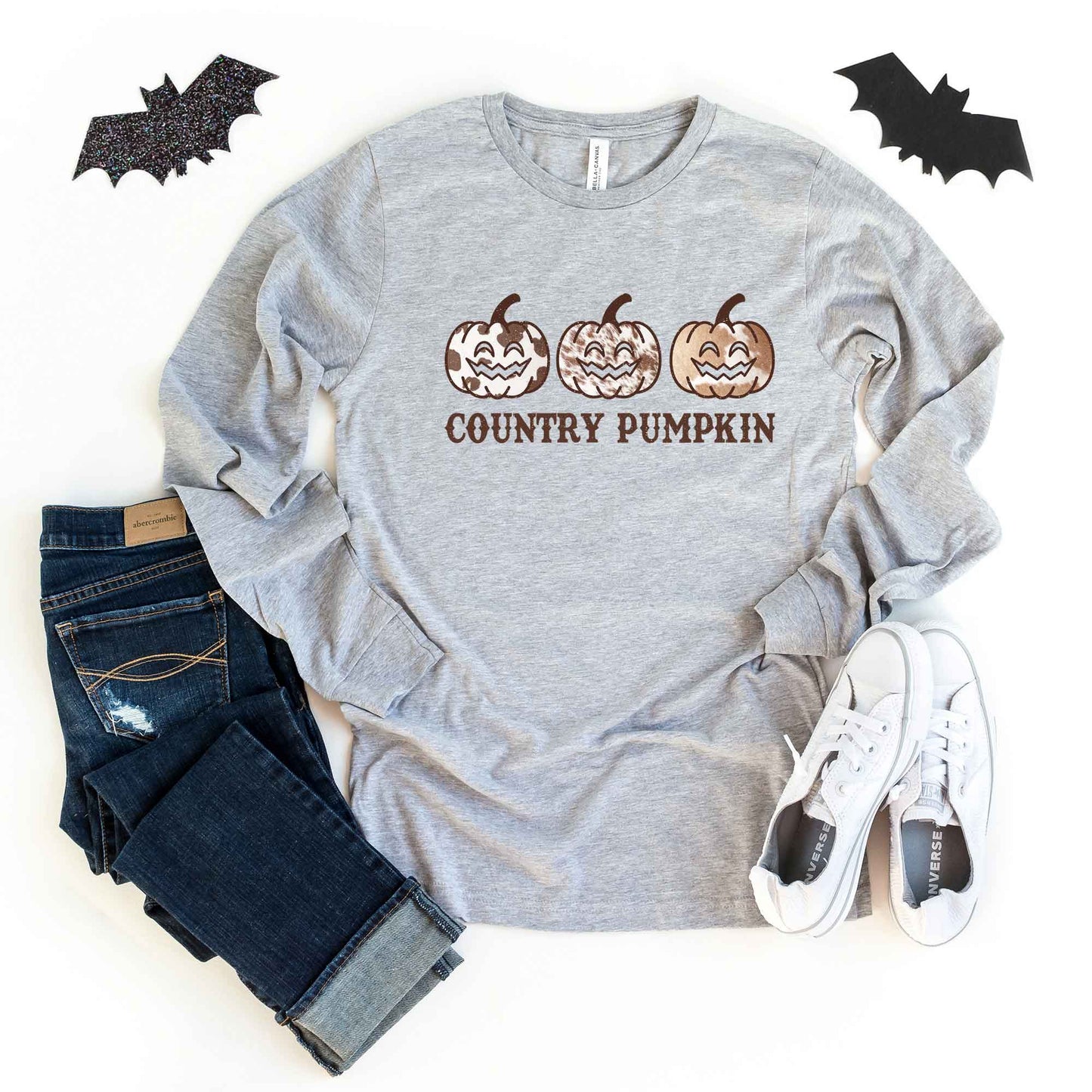 Country Pumpkin | Long Sleeve Crew Neck