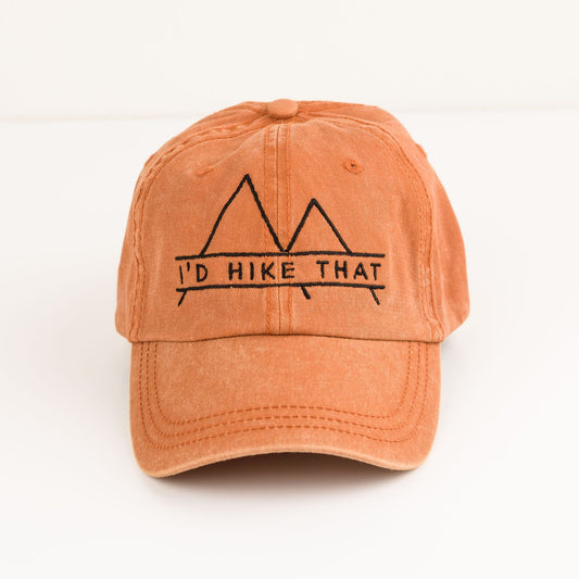 Embroidered I'd Hike That Mountains | Canvas Hat