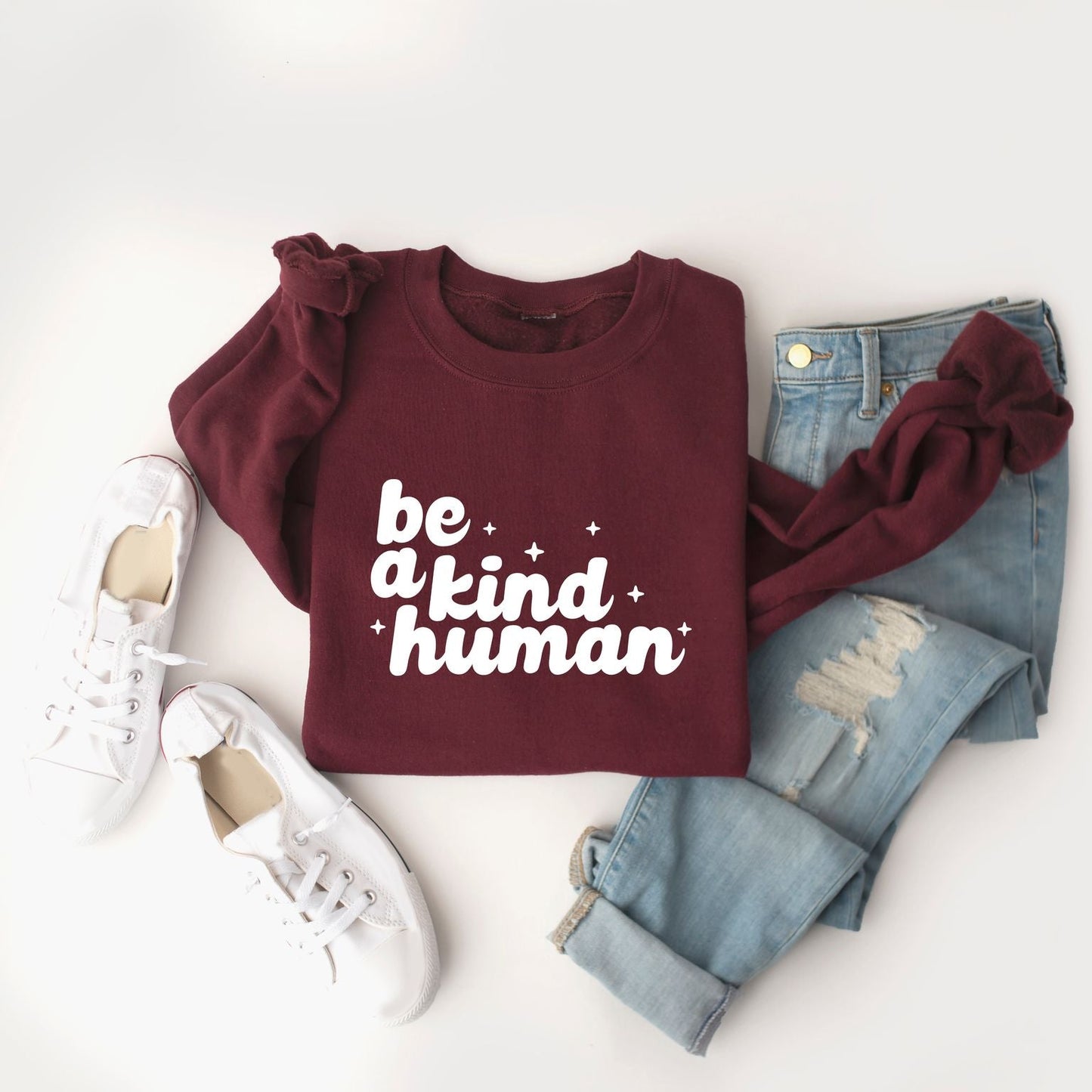 Be A Kind Human Stars | Sweatshirt