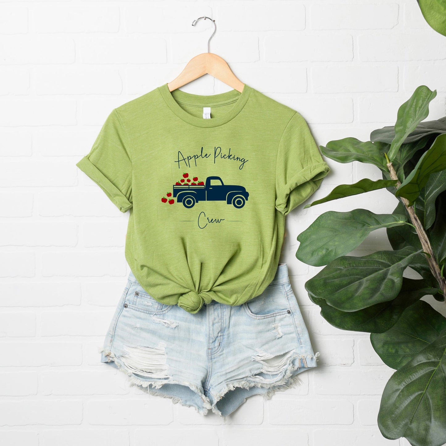 Apple Picking Crew Truck | Short Sleeve Crew Neck