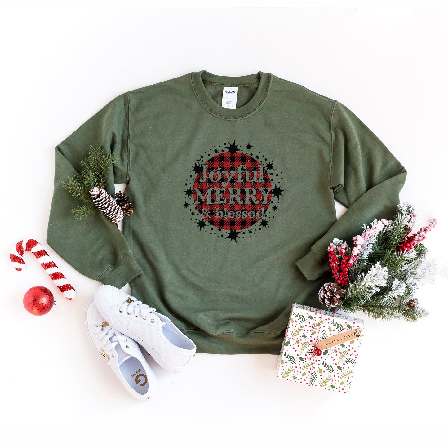 Joyful Merry And Bright | Sweatshirt