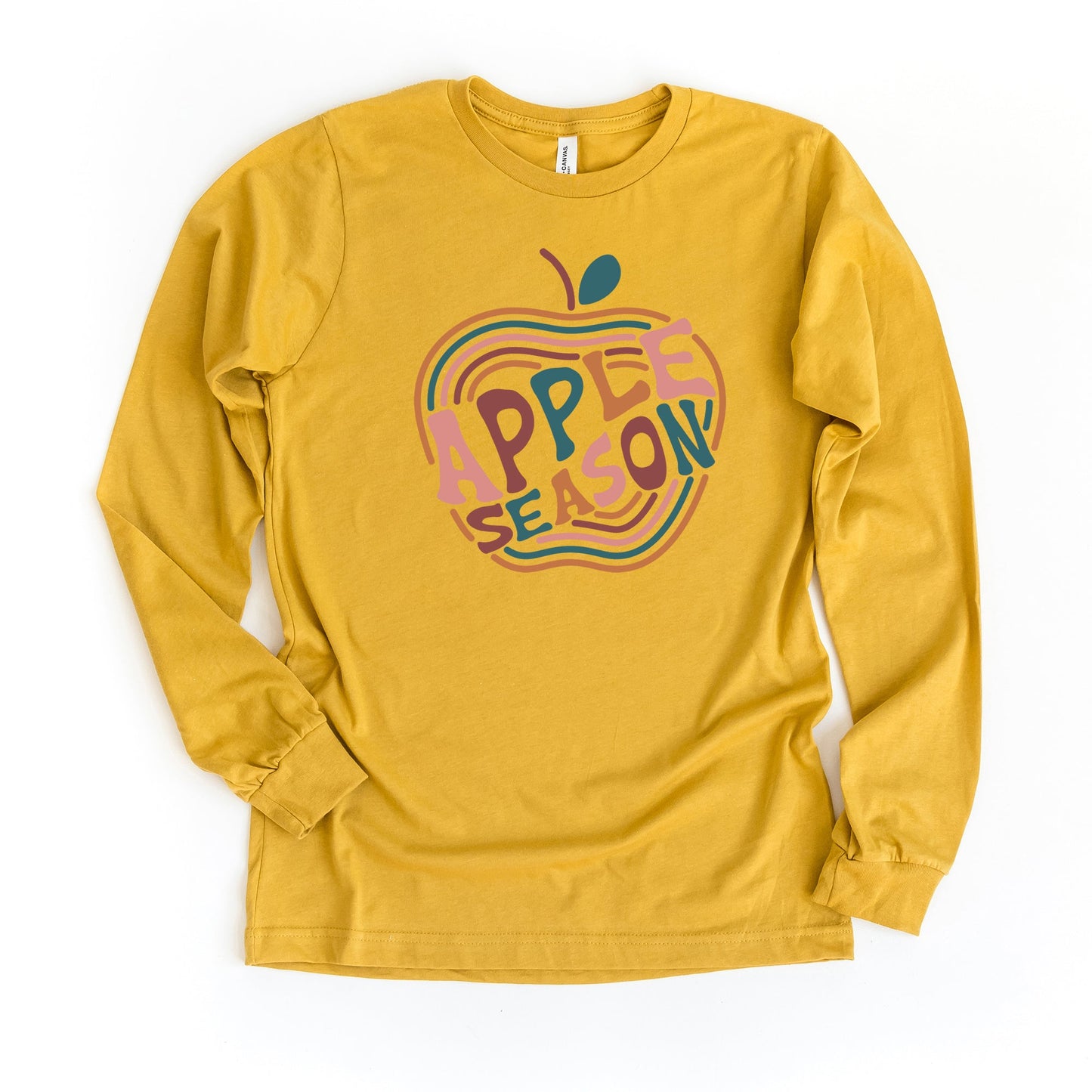 Apple Season Colorful | Long Sleeve Crew Neck