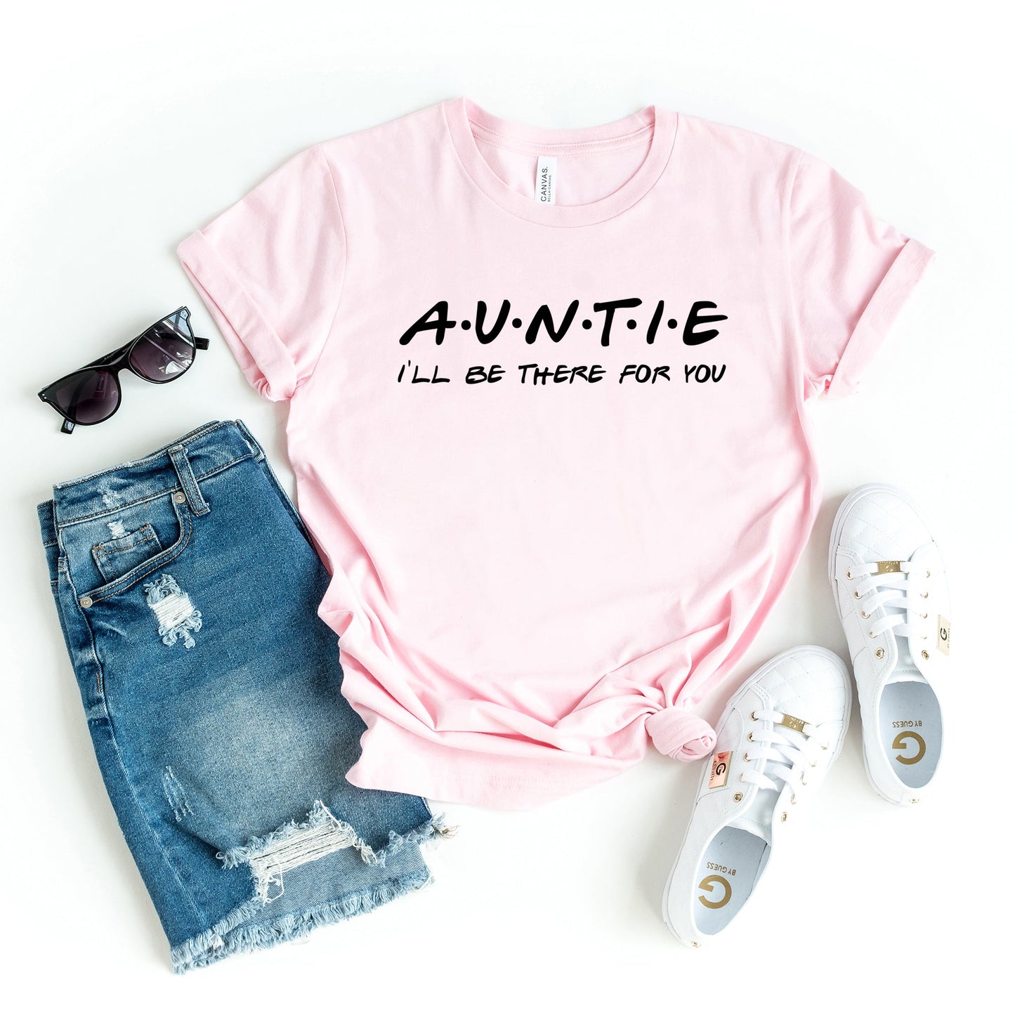 Auntie I'll Be There For You | Short Sleeve Crew Neck