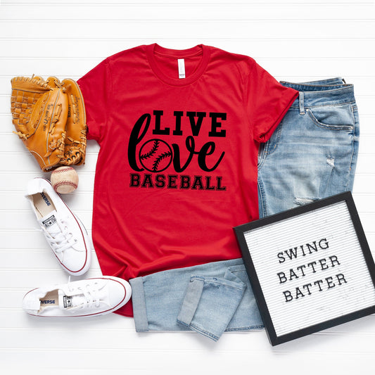 Live Love Baseball | Short Sleeve Crew Neck