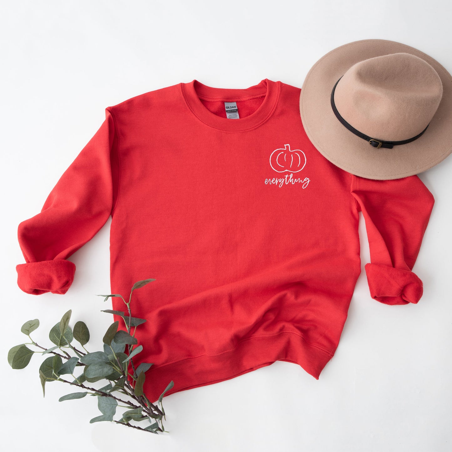 Pumpkin Everything |  Embroidered Sweatshirt