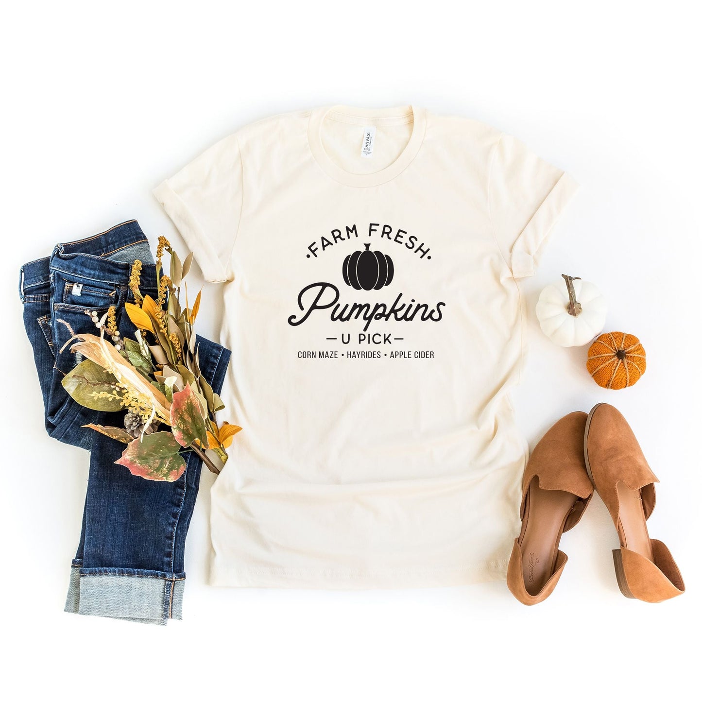 Farm Fresh Pumpkins | Short Sleeve Crew Neck