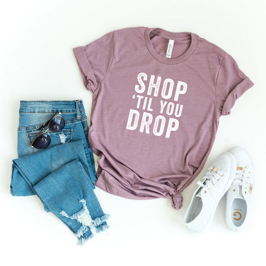 Shop 'Til You Drop | Short Sleeve Crew Neck