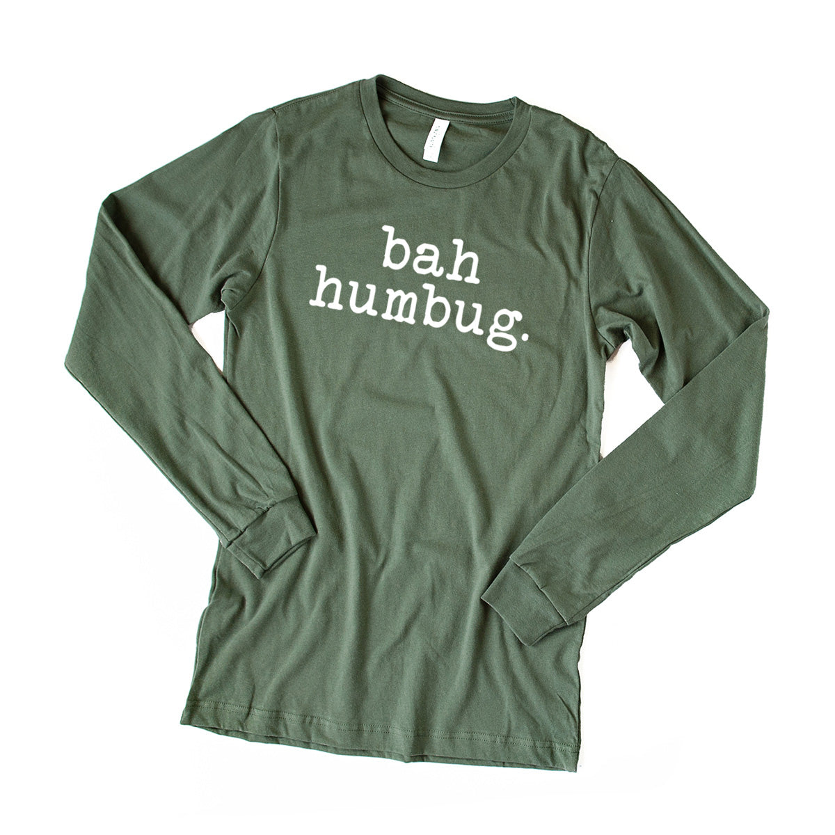 Bah Humbug - Typewriter | Long Sleeve Crew Neck