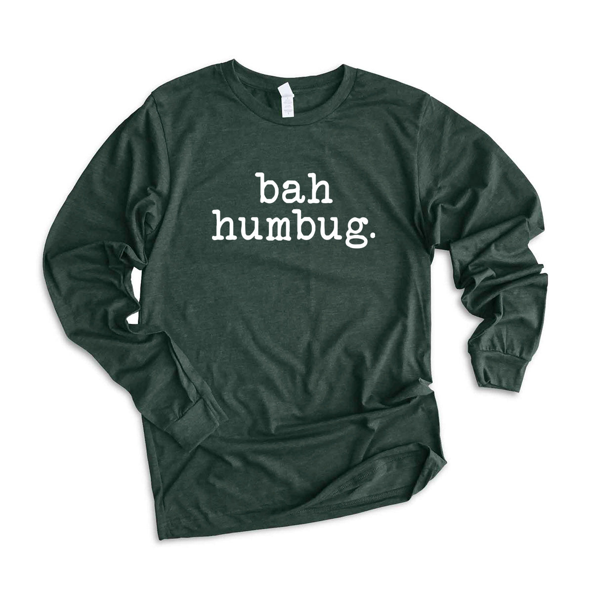 Bah Humbug - Typewriter | Long Sleeve Crew Neck