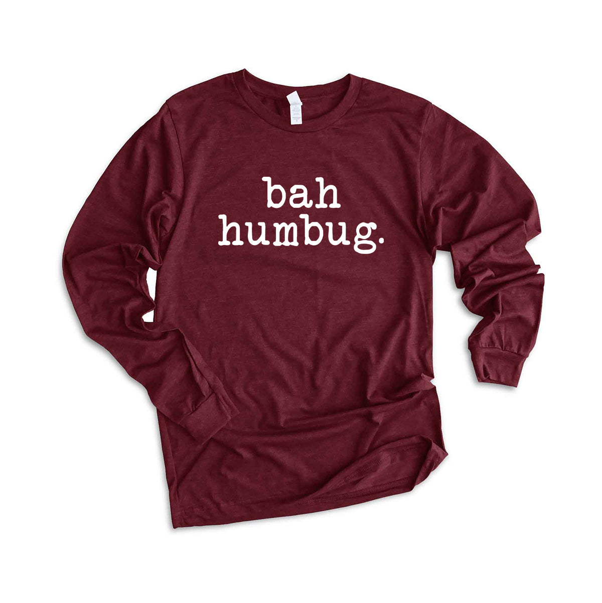 Bah Humbug - Typewriter | Long Sleeve Crew Neck