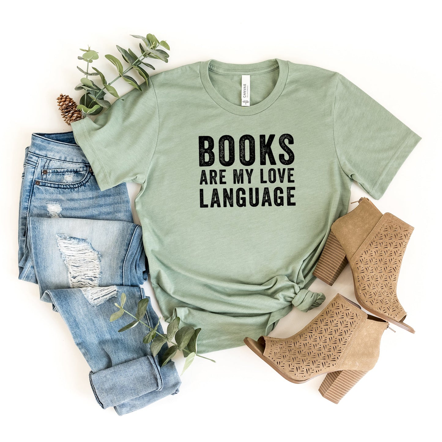 Books Are My Love Language | Short Sleeve Crew Neck