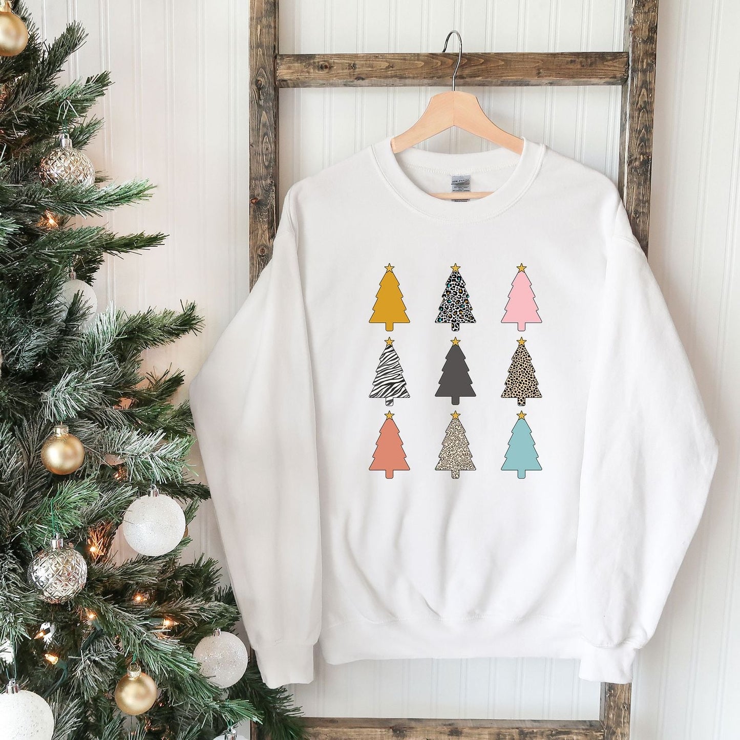 Colorful Christmas Tree Chart | Sweatshirt