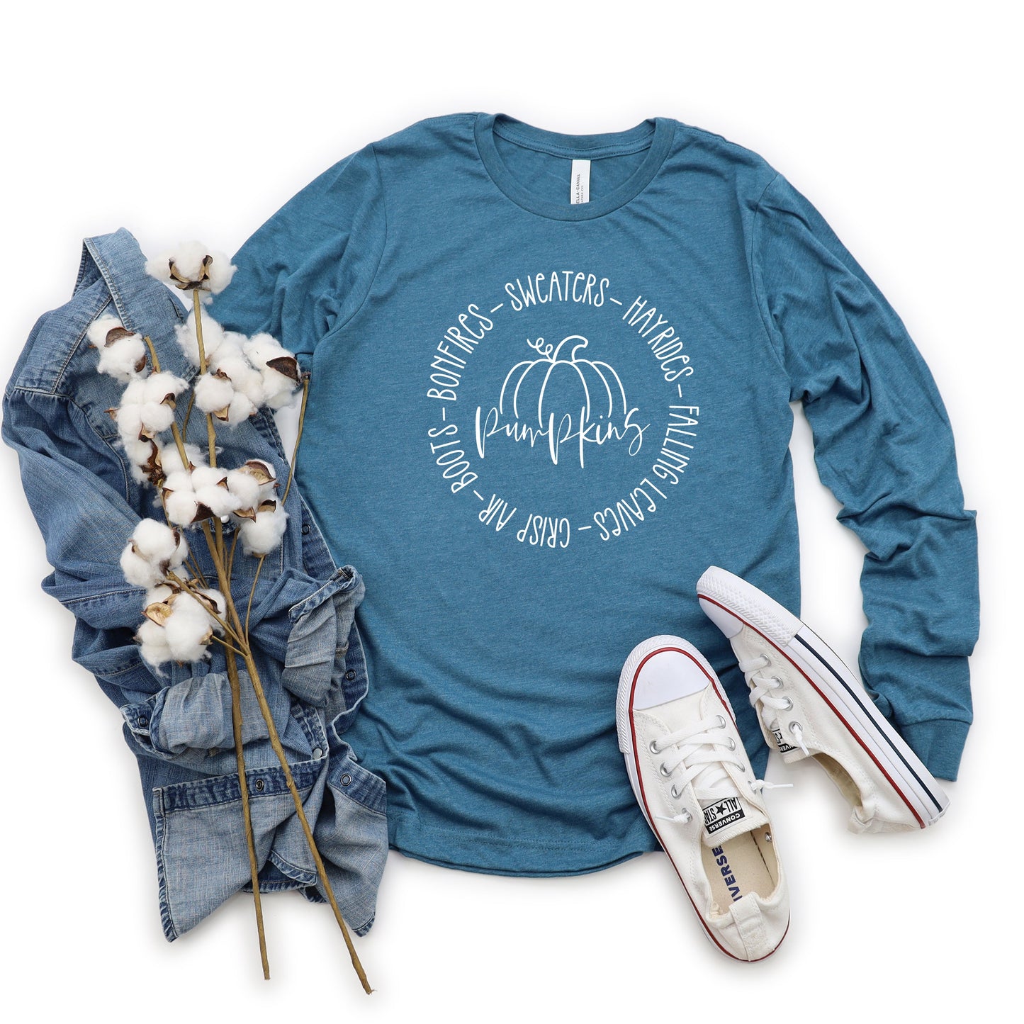 Fall Bucket List | Long Sleeve Crew Neck