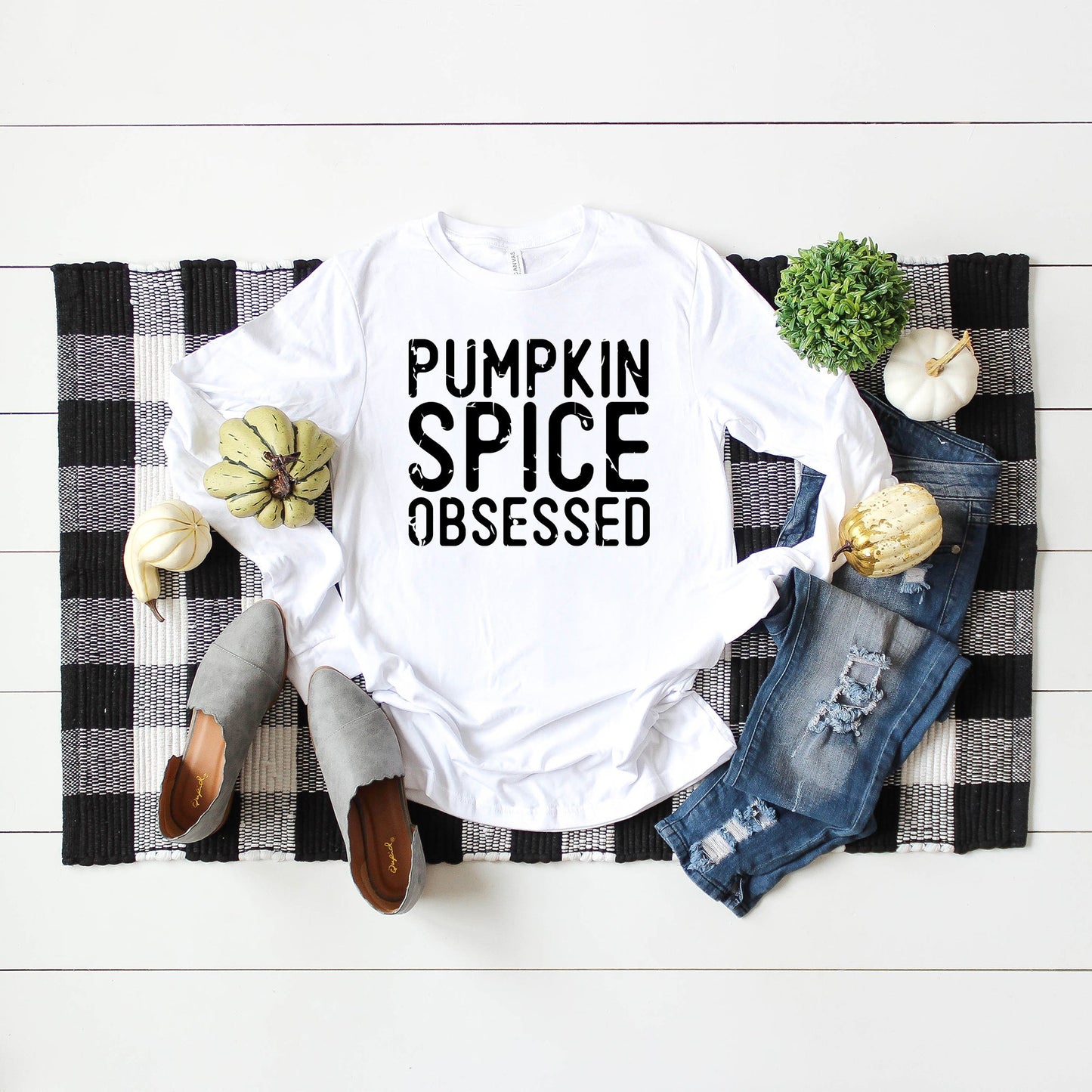 Pumpkin Spice Obsessed | Long Sleeve Crew Neck