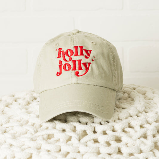 Whimsical Holly Jolly Stars | Canvas Hat