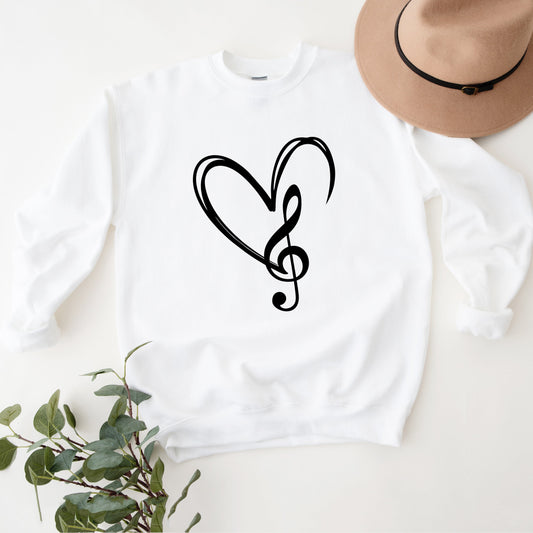 Music Note Heart | Sweatshirt