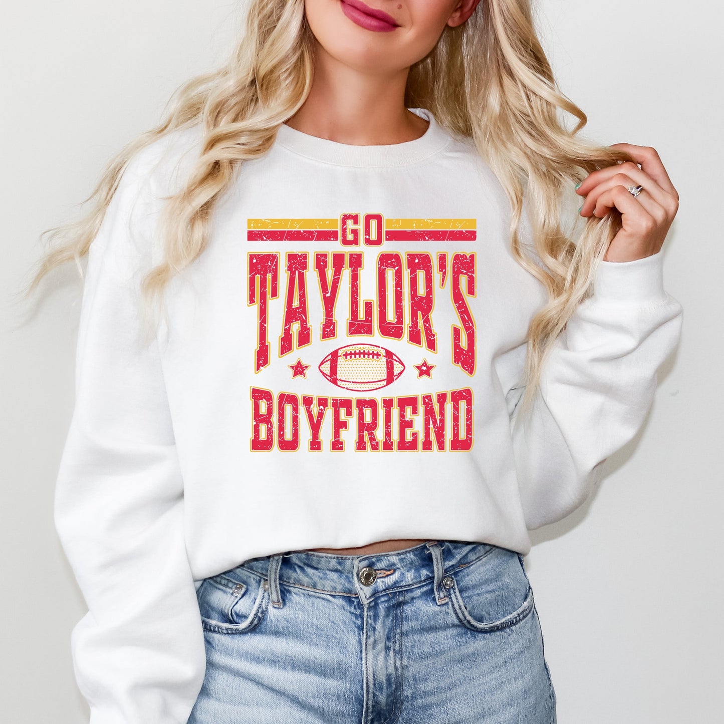 Go Taylor's Boyfriend Football | Sweatshirt