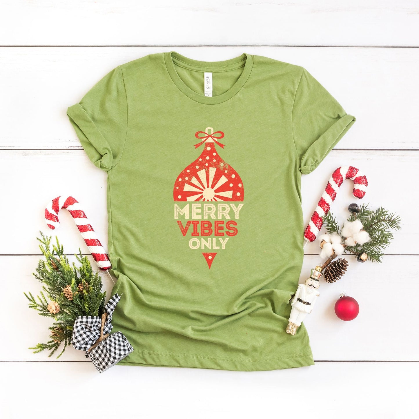 Merry Vibes Only | Short Sleeve Crew Neck