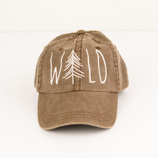 Embroidered Wild Tree | Canvas Hat