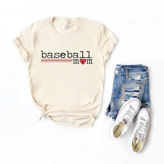 Baseball Mom Colorful | Short Sleeve Crew Neck