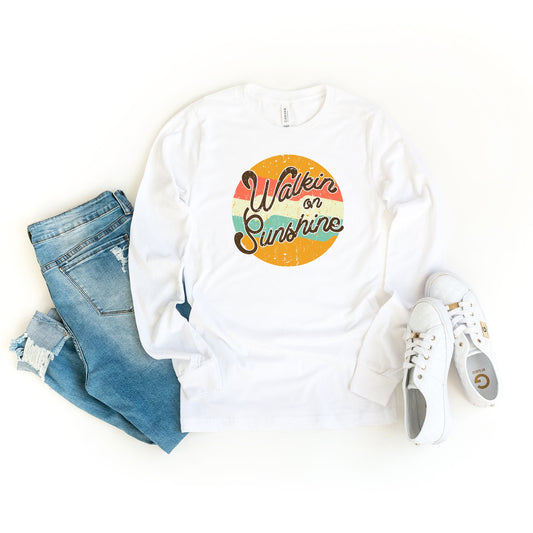 Walkin On Sunshine | Long Sleeve Crew Neck