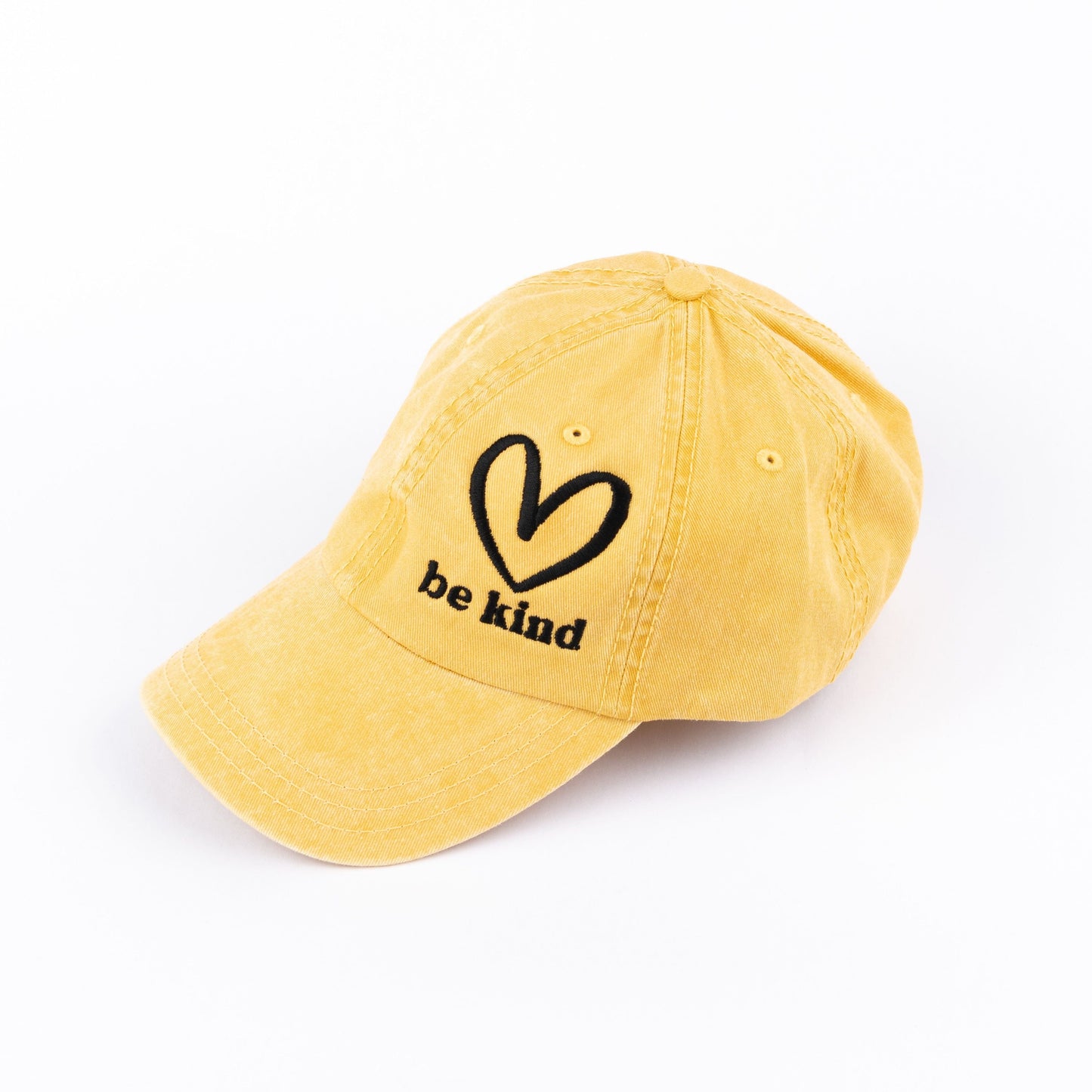 Embroidered Be Kind Heart | Canvas Hat