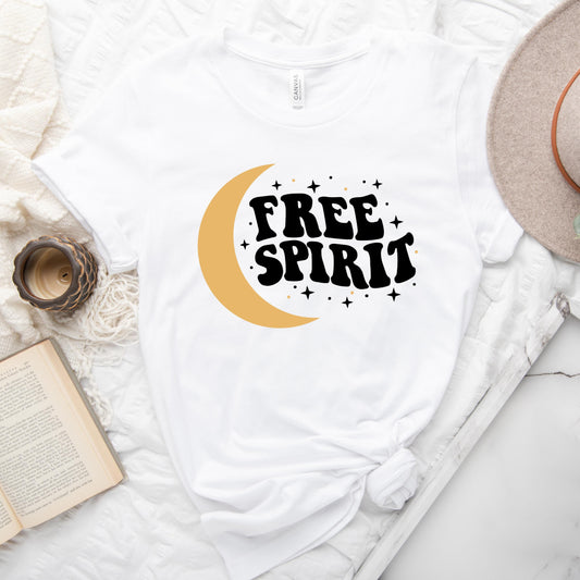 Free Spirit Moon | Short Sleeve Crew Neck