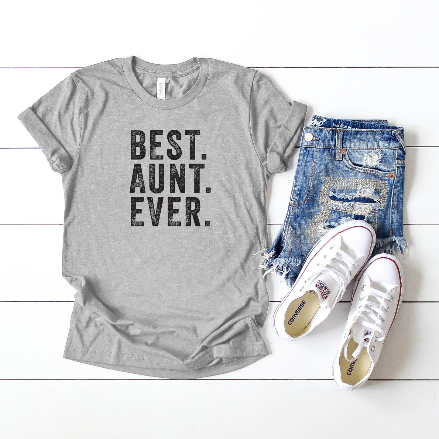 Best Aunt Ever | Short Sleeve Crew Neck