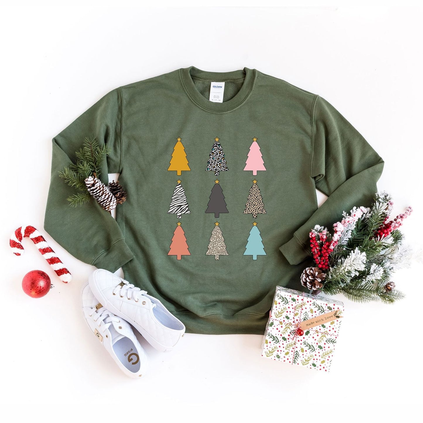 Colorful Christmas Tree Chart | Sweatshirt