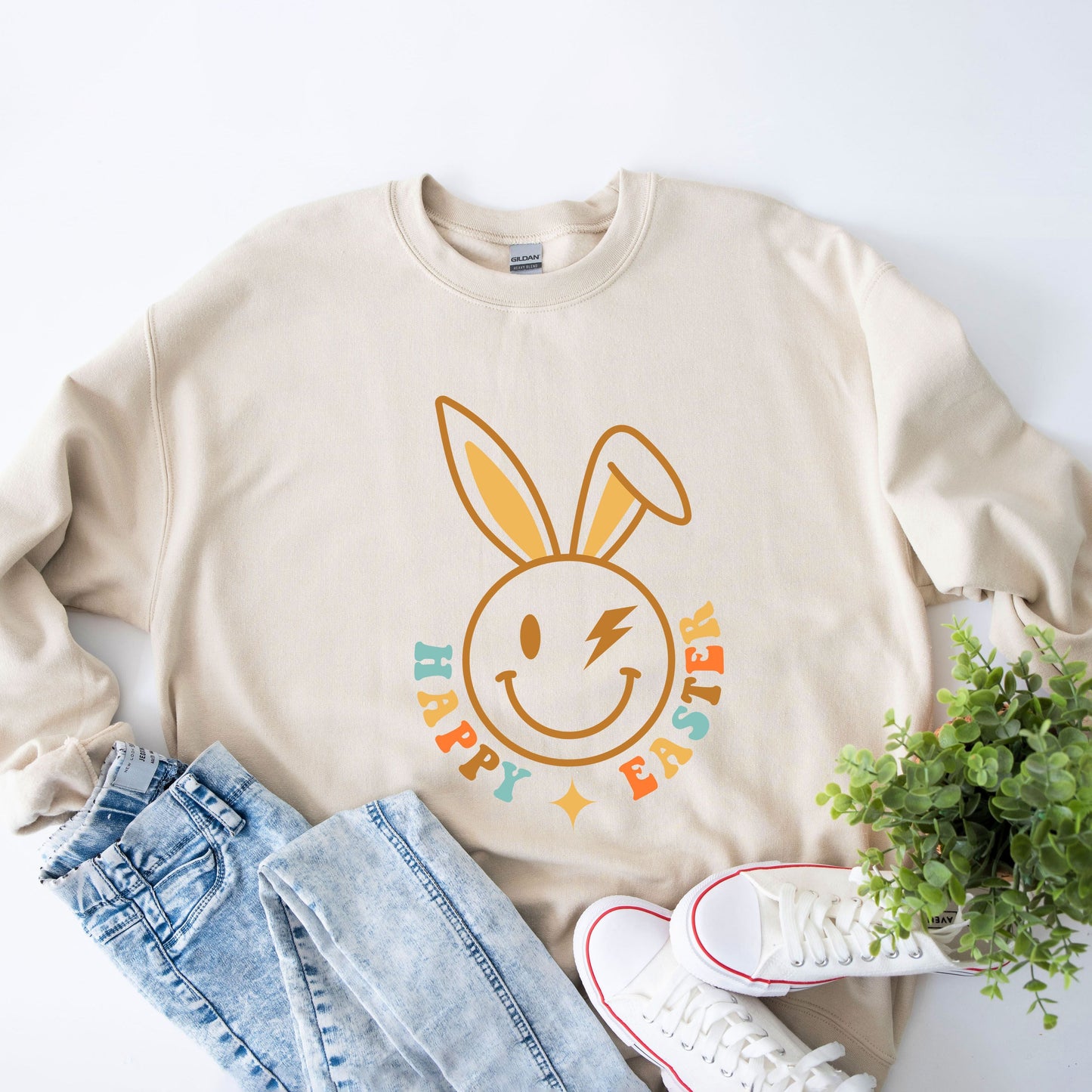 Happy Easter Bunny Wink | Sweatshirt