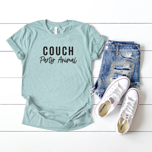 Couch Party Animal | Short Sleeve Crew Neck