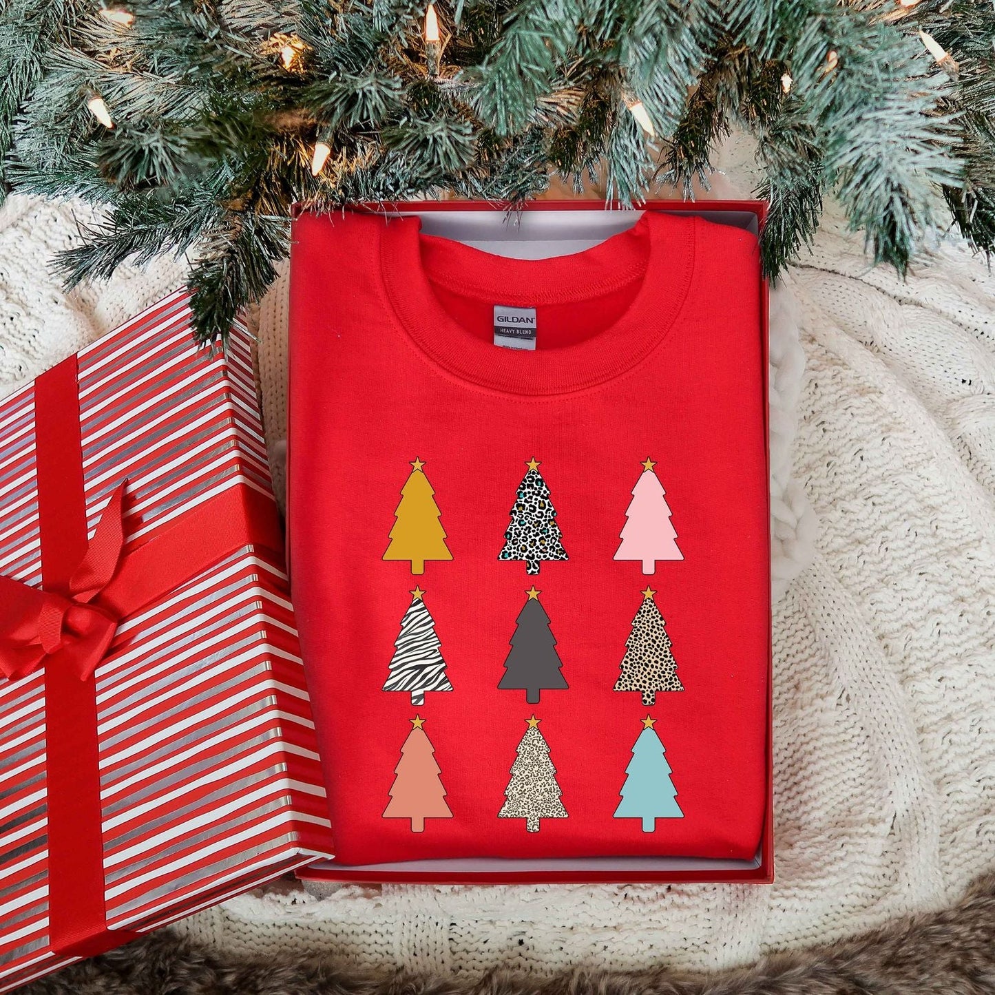 Colorful Christmas Tree Chart | Sweatshirt