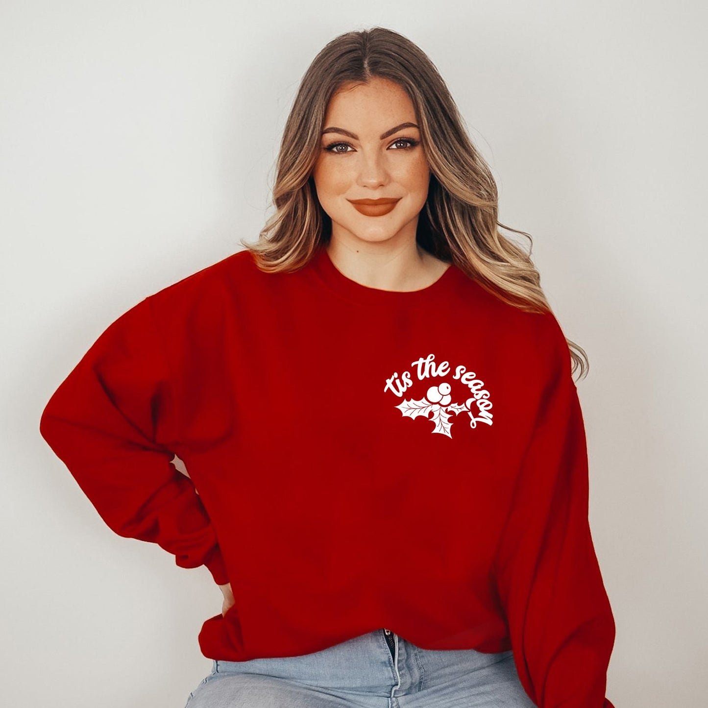 Tis The Season Holly Berries Mini | Sweatshirt