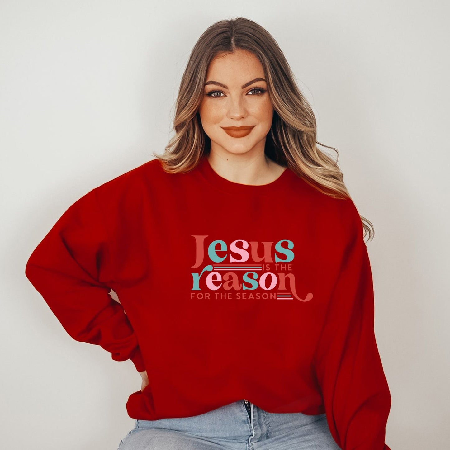 Jesus Is The Reason Colorful | Sweatshirt