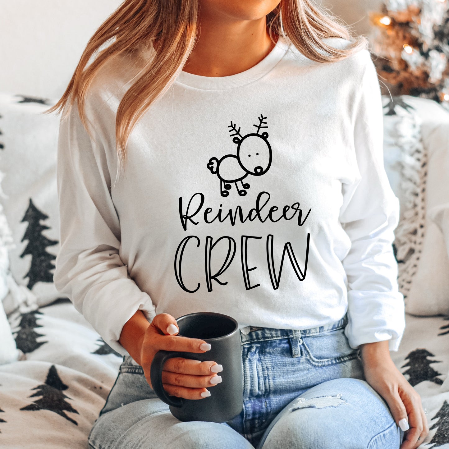 Reindeer Crew | Long Sleeve Crew Neck