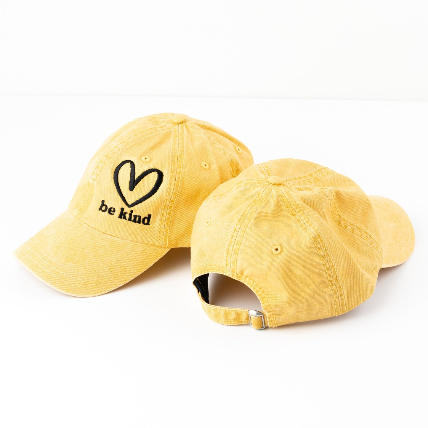 Embroidered Be Kind Heart | Canvas Hat