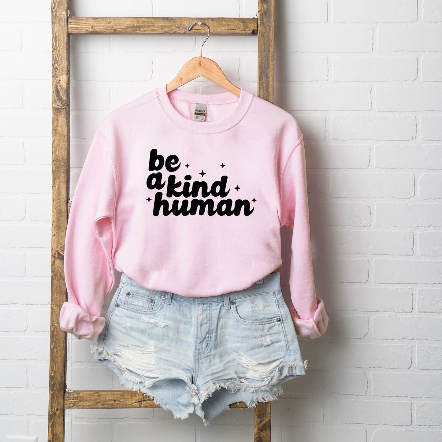 Be A Kind Human Stars | Sweatshirt